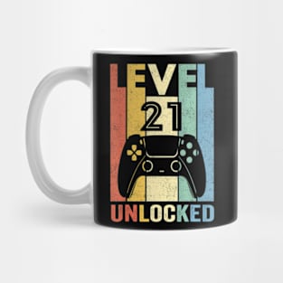 Level 40 Unlocked Video Gamer 40th Birthday Mug